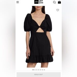 NTW WAYF Lover Cut-out Ruffled Cotton Minidress